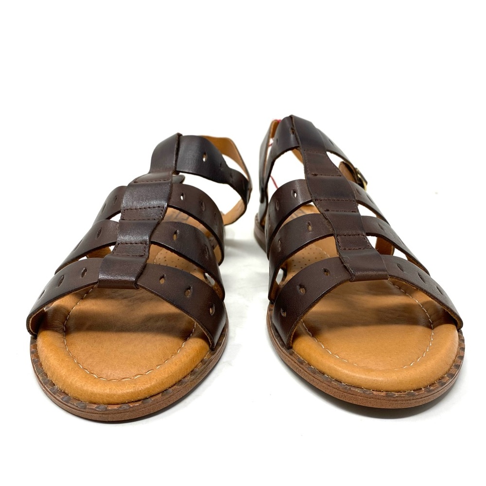 Pikolinos Algar Olmo Brown Leather Flat Sandals Size 42 New in Box - Picture 3 of 7